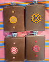 BEADED HIP FLASKS