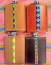 BEADED HIP FLASKS