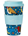 Melamine single wall Travel Cup with lid